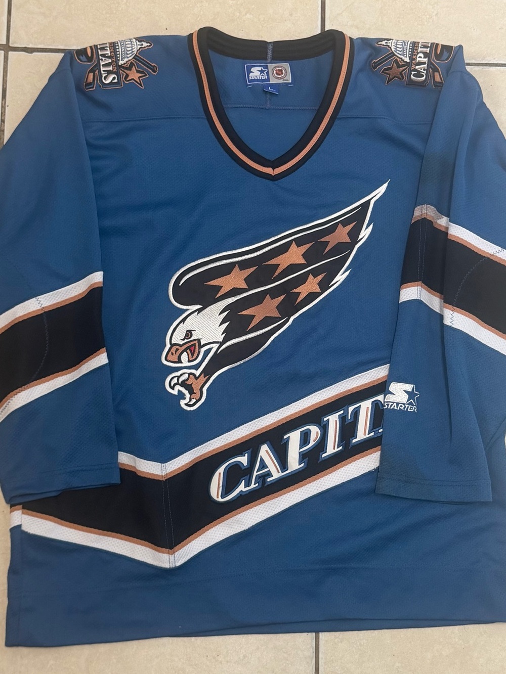 Vintage 90s Washington Capitals Screaming Eagle NHL Starter Jersey